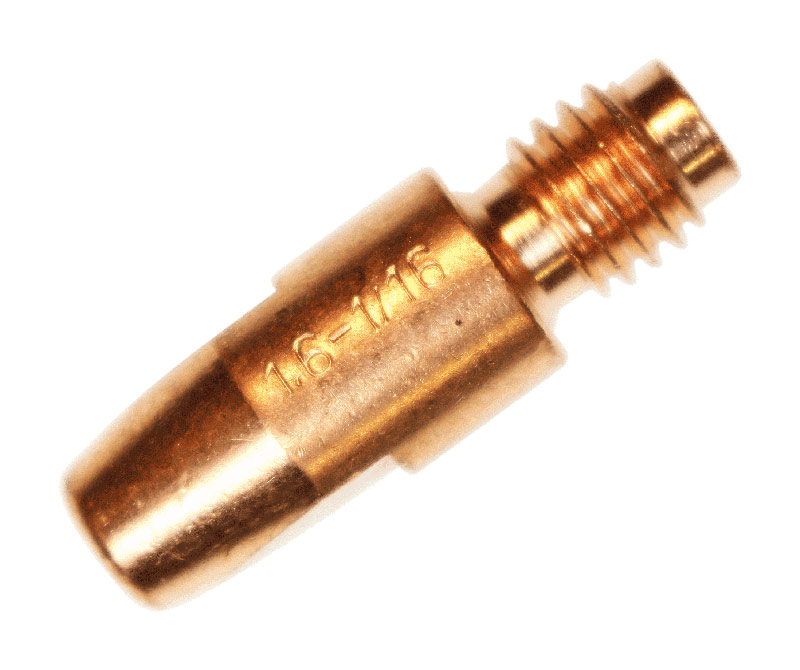 Contact Tip used in a MIG welding torch