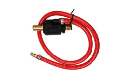 TA 35-50 Dinse TIG Adaptor c/w 180 deg Hose & Quick Release Gas Fitting
