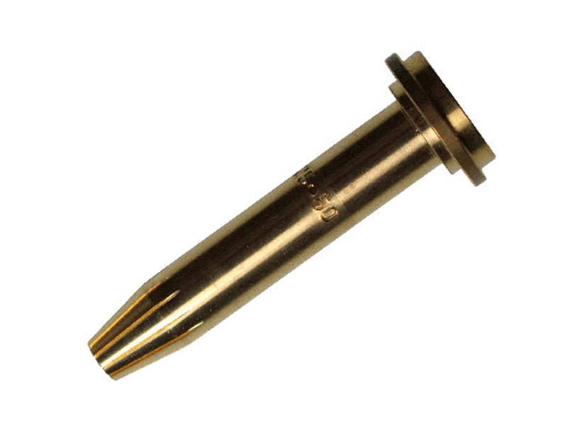 Dark gold coloured electrode cutting nozzle