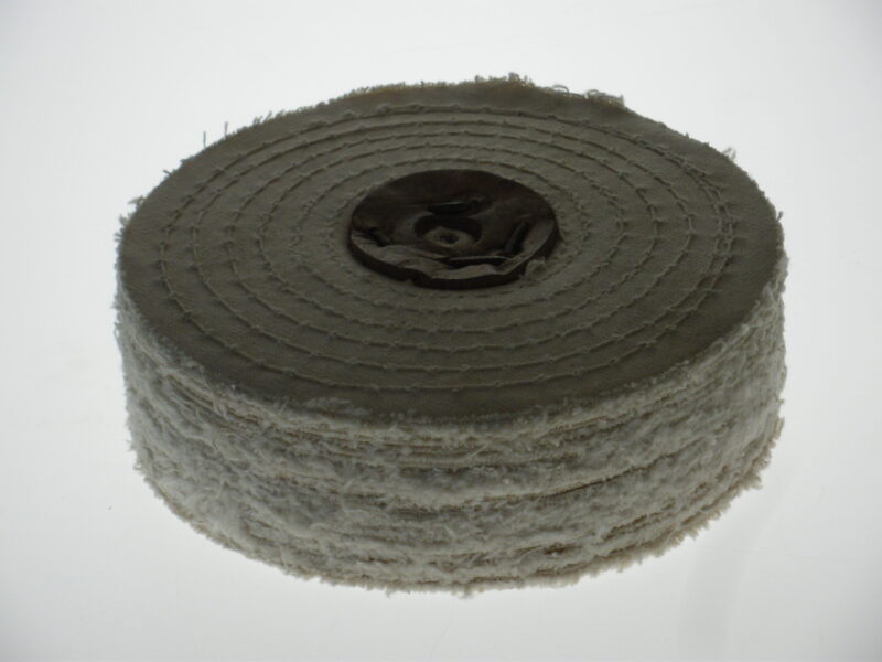 150mm 3-Section White Cotton Stitched Mop