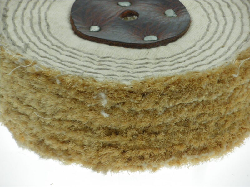 150mm 4-Section White Stitched Sisal Mop - Image 2