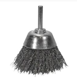Crimp Cup Brush Shaft Mounted