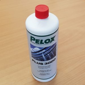 bottle of pelox cleaner