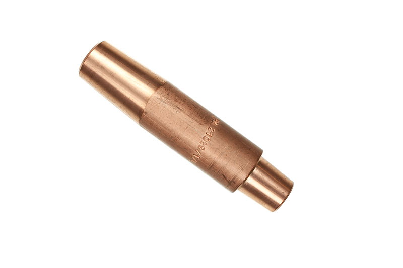 copper spot cap adaptor with matt textured middle section