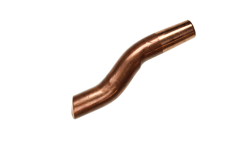 bent copper spotweld electrode