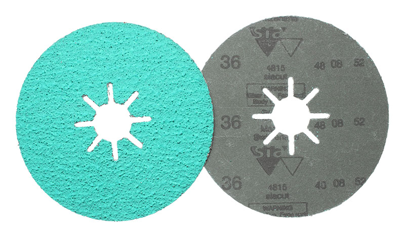 sanding discs with a coolant-coated Zirconia