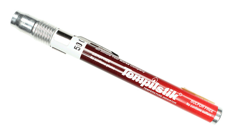 tempilstik with gradient red packaging