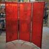red welding curtains