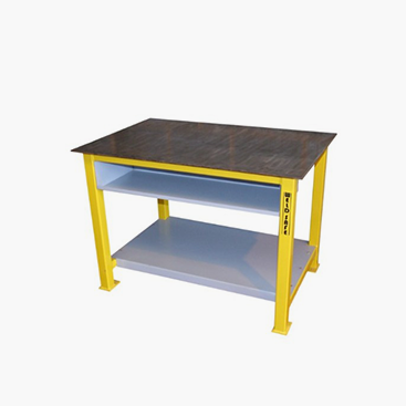 workbench with wooden top
