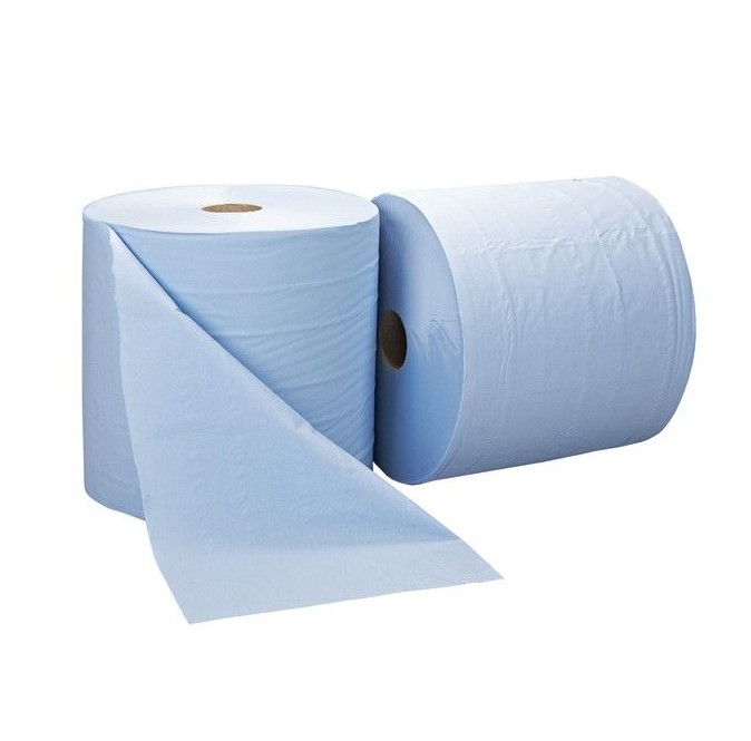 Blue paper roll