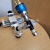 adjustable torch holder with blue section facing down