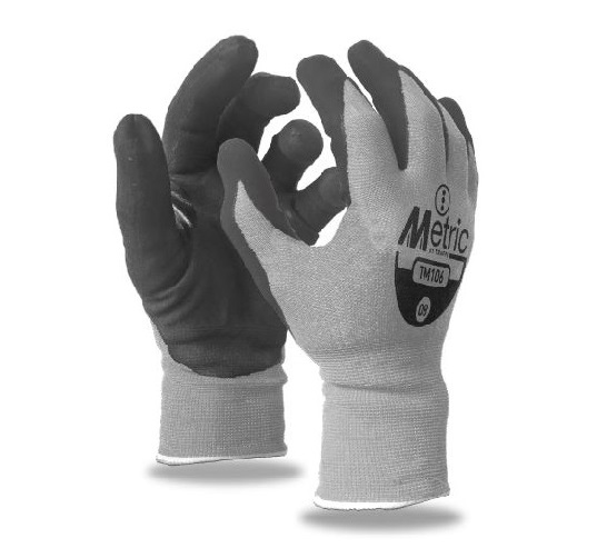 Grey Metric PU cut Level D Safety Gloves