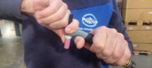 PWP Employee showcasing the Flexible TIG Torch